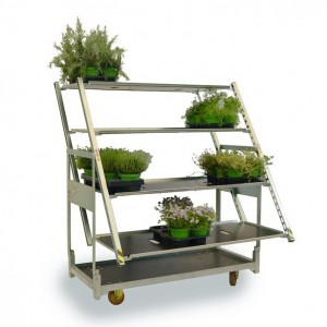 Wholesale Mobile Plant Storage Dutch Flower Trolley Carts with Wheels