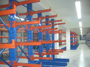 Customzied cantilever racking system from Spieth Storage