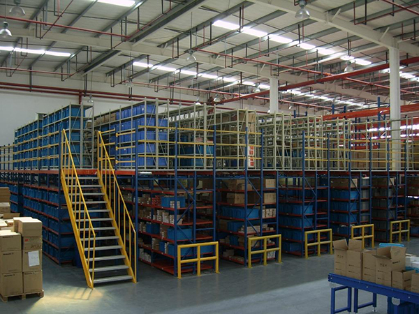 Mezzanine floor rack maintenance methods