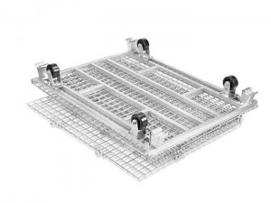 Steel Wire Mesh Container with Caster