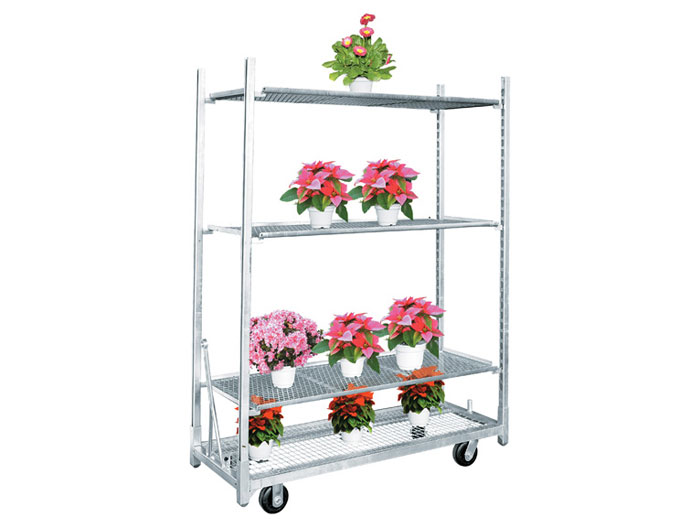 Manufacturer for Roll Cage Trolley -
 Wire Mesh Flower Trolley Display Flower Cart – Spieth