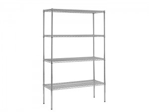 Good Wholesale Vendors Heavy Duty Storage Wire Mesh Deck Railing -
 Metal Adjustable Shelf Chrome Wire Shelving – Spieth